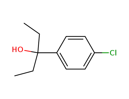 Molecular Structure of 76481-35-1 (3-(4'-chlorophenyl)pentan-3-ol)