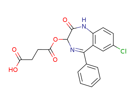 (7-CHLORO-2,3-DIHYDRO-2-OXO-5-PHENYL-1H-BENZO-1,4-DIAZEPIN-3-YL) HYDROGEN SUCCINATECAS