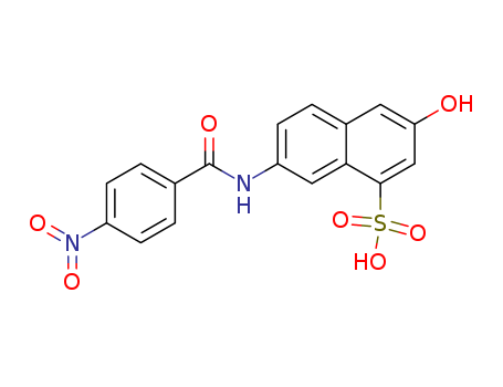 3-hydroxy-7-[(4-nitrobenzoyl)amino]naphthalene-1-sulfonic acid