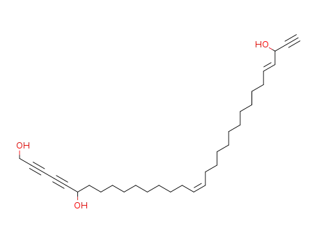 Molecular Structure of 115276-18-1 (16,28-Dotriacontadiene-2,4,31-triyne-1,6,30-triol(9CI))
