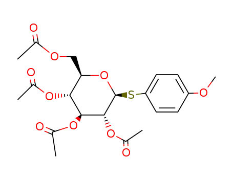 (2R,3R,4S,5R,6S)-2-(acetoxymethyl)-6-[(4-methoxyphenyl)thio]tetrahydro-2H-pyran-3,4,5-triyl triacetate