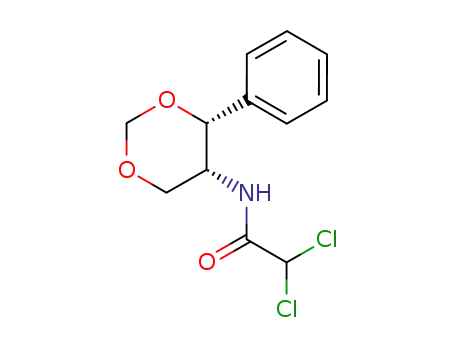 Molecular Structure of 98045-51-3 (cis (-)-(4R)-phenyl-(5R)-dichloroacetamido-1,3-dioxane)