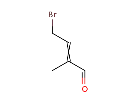 Molecular Structure of 31516-35-5 (4-bromo-2-methyl-2-butene-1-al)