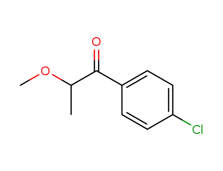Molecular Structure of 90919-32-7 (α-methoxy-p-chloropropiophenone)