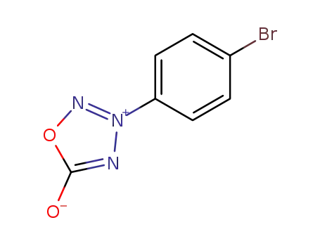 Molecular Structure of 80862-31-3 (3-(4-bromophenyl)-5-oxo-2,5-dihydro-1,2,3,4-oxatriazol-3-ium)