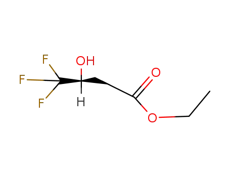 Molecular Structure of 99437-70-4 (Ethyl 3-hydroxy-4,4,4-trifluorobutyrate)