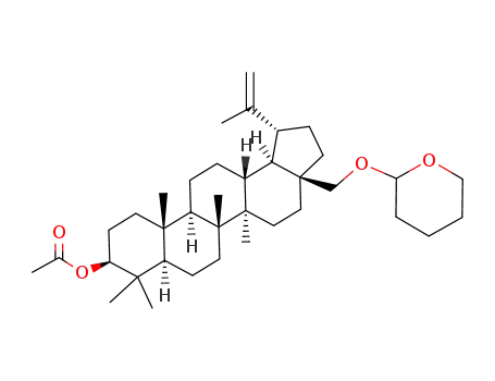Molecular Structure of 189571-53-7 (3-O-acetyl-28-O-tetrahydropyranylbetulin)