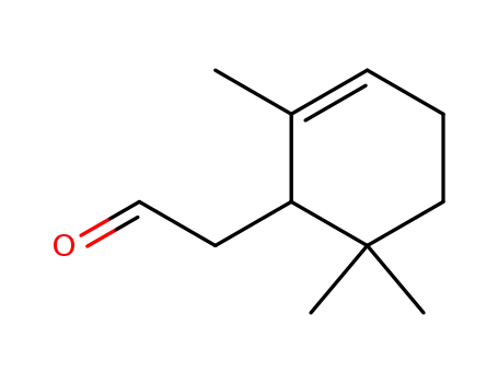 Molecular Structure of 472-64-0 (2,6,6-trimethyl-2-cyclohexene-1-acetaldehyde)
