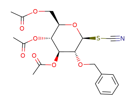 3,4,6-tri-O-acetyl-2-O-benzyl-β-D-glucopyranosyl-1-deoxy-1-thiocyanate