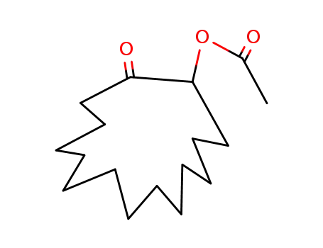 Molecular Structure of 98348-19-7 (Cyclopentadecanone, 2-(acetyloxy)-)