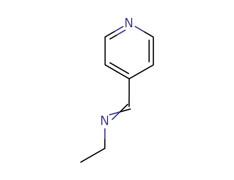 Molecular Structure of 54433-74-8 (Ethyl-[1-pyridin-4-yl-meth-(E)-ylidene]-amine)