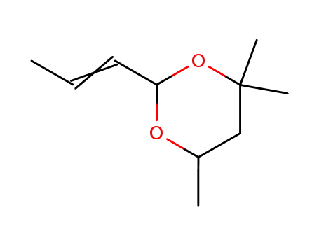 Molecular Structure of 6413-74-7 (4,4,6-trimethyl-2-(1-propenyl)-1,3-dioxane)
