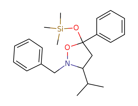 2-Benzyl-3-isopropyl-5-phenyl-5-trimethylsilanyloxy-isoxazolidine