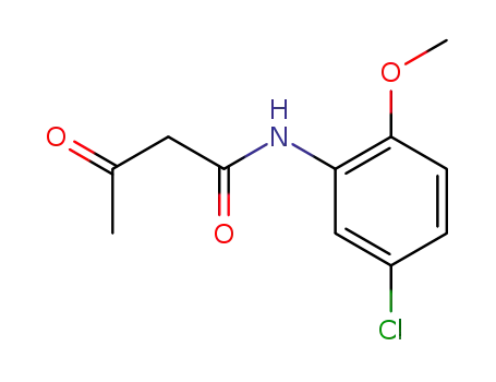 Molecular Structure of 52793-11-0 (N-(5-Chloro-2-methoxyphenyl)-3-oxobutanamide)
