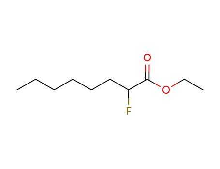 Molecular Structure of 7740-65-0 (Octanoic acid, 2-fluoro-, ethyl ester)