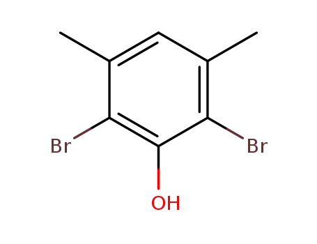 Molecular Structure of 83385-86-8 (Phenol, 2,6-dibromo-3,5-dimethyl-)