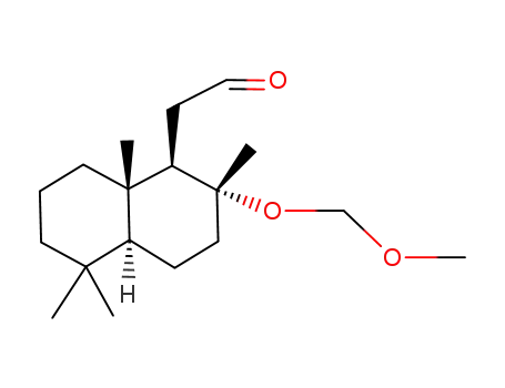 Molecular Structure of 124462-93-7 ((1R,2R,4aS,8aS)-(-)-1,2,3,4,4a,5,6,7,8,8a-decahydro-2-(methoxymethyloxy)-2,5,5,8a-tetramethylnaphthaleneacetaldehyde)