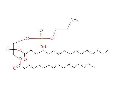 Molecular Structure of 3026-45-7 (1,2-dipalmitoyl-3-phosphatidylethanolamine)