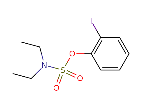 Molecular Structure of 858364-66-6 (Sulfamic acid, diethyl-, 2-iodophenyl ester)