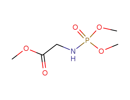 Molecular Structure of 70036-25-8 (Glycine, N-(dimethoxyphosphinyl)-, methyl ester)