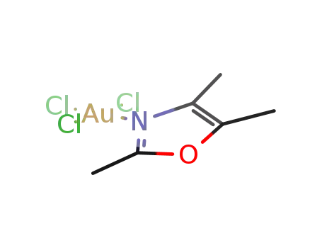 Molecular Structure of 134536-78-0 (trichloro(2,4,5-trimethyloxazole)gold(III))