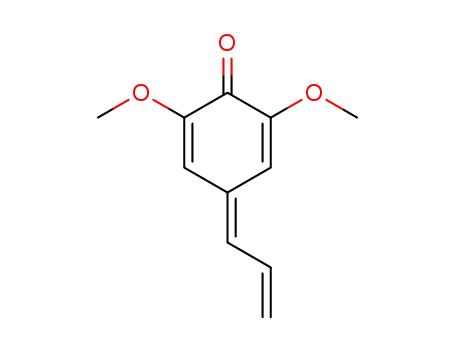 Molecular Structure of 58623-87-3 (2,5-Cyclohexadien-1-one, 2,6-dimethoxy-4-(2-propenylidene)-)