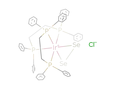 {Ir(Se<sub>2</sub>)(((C<sub>6</sub>H<sub>5</sub>)2PCH<sub>2</sub>)2)2}<sup>(1+)</sup>*Cl<sup>(1-)</sup>={Ir(Se<sub>2</sub>)(((C<sub>6</sub>H<sub>5</sub>)2PCH<sub>2</sub>)2)2}Cl