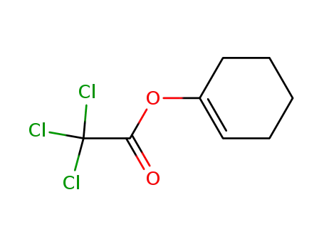 Molecular Structure of 22780-11-6 (1-(2,2,2-trichloroacetoxy)cyclohexene)