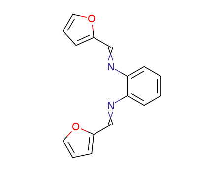 Molecular Structure of 15419-92-8 (1,2-Benzenediamine, N,N'-bis(2-furanylmethylene)-)