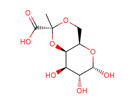 Molecular Structure of 82597-50-0 (4,6-Pyruvylated galactose)