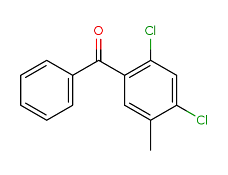 Molecular Structure of 16444-45-4 (2,4-dichloro-5-methyl-benzophenone)