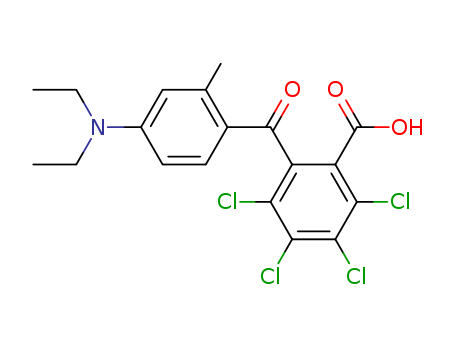 Benzoic acid,2,3,4,5-tetrachloro-6-[4-(diethylamino)-2-methylbenzoyl]-