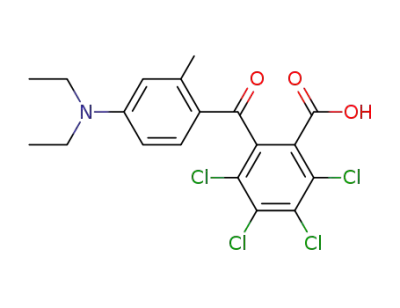 2,3,4,5-テトラクロロ-6-[4-(ジエチルアミノ)-2-メチルベンゾイル]安息香酸