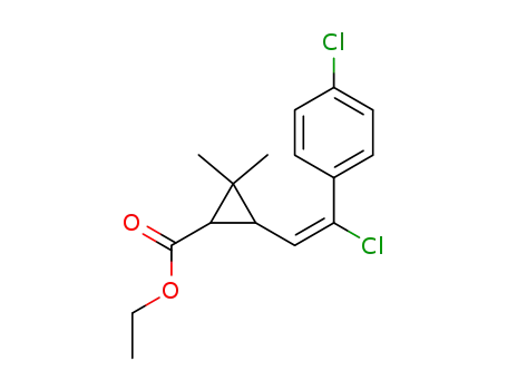 Cyclopropanecarboxylic acid, 3-(2-chloro-2-(4-chlorophenyl)ethenyl)-2,2-dimethyl-, ethyl ester, (1alpha,3beta(Z))-