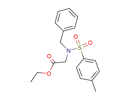 Molecular Structure of 197958-49-9 (<i>N</i>-benzyl-<i>N</i>-(toluene-4-sulfonyl)-glycine ethyl ester)