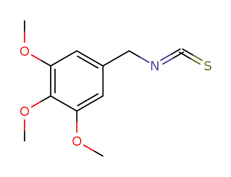 Molecular Structure of 34967-03-8 (3,4,5-TRIMETHOXYBENZYL ISOTHIOCYANATE)