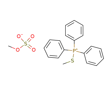 Molecular Structure of 113270-33-0 (methylthiotriphenylphosphonium methylsulfate)
