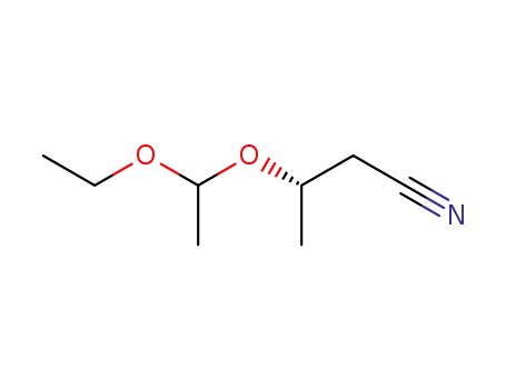 Molecular Structure of 77669-83-1 ((S)-3-(1-ethoxyethoxy)butyronitrile)