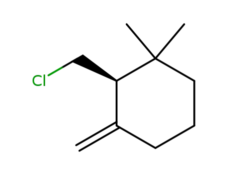 Molecular Structure of 188559-02-6 ((S)-2-Chloromethyl-1,1-dimethyl-3-methylene-cyclohexane)