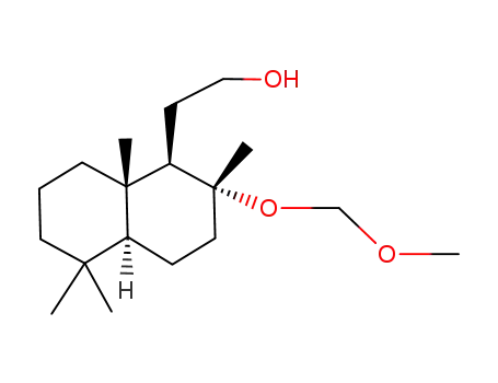 Molecular Structure of 124462-94-8 ((1R,2R,4aS,8aS)-(-)-1,2,3,4,4a,5,6,7,8,8a-decahydro-2-(methoxymethyloxy)-2,5,5,8a-tetramethylnaphthaleneethanol)