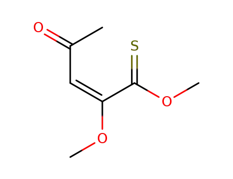 Molecular Structure of 85477-45-8 ((2E)-3-Acetyl-2-methoxythioacrylsaeure-O-methylester)