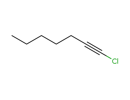 Molecular Structure of 51556-10-6 (1-heptynyl chloride)