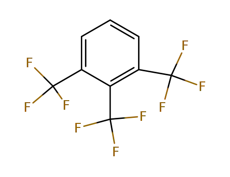 Molecular Structure of 42175-48-4 (1,2,3-tris(trifluoromethyl)benzene)