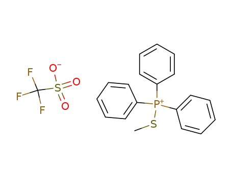 Molecular Structure of 72346-73-7 (C<sub>19</sub>H<sub>18</sub>PS<sup>(1+)</sup>*CF<sub>3</sub>O<sub>3</sub>S<sup>(1-)</sup>)