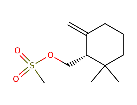 Molecular Structure of 188540-03-6 (Methanesulfonic acid (S)-2,2-dimethyl-6-methylene-cyclohexylmethyl ester)