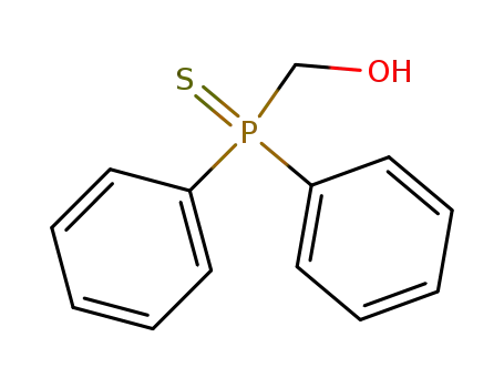 Molecular Structure of 96620-51-8 ((hydroxymethyl)diphenylphosphine sulfide)
