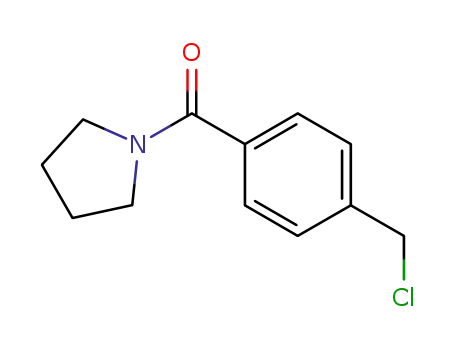 Molecular Structure of 929972-98-5 ((4-(chloromethyl)phenyl)(pyrrolidin-1-yl)methanone)