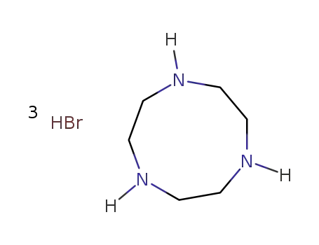 Molecular Structure of 35980-59-7 (1,4,7-Triazacyclononane trihydrobromide)