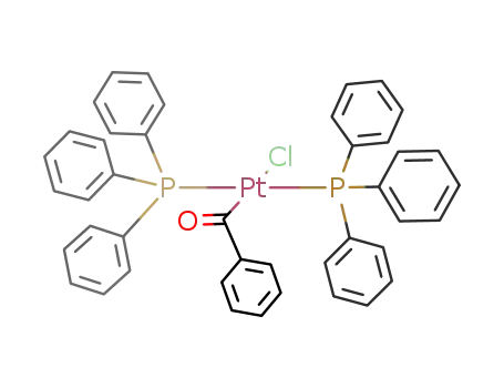 Molecular Structure of 18421-48-2 (trans-{PtCOPh(Cl)(PPh<sub>3</sub>)2})