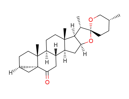 Molecular Structure of 127128-79-4 ((25R)-3α,5-cyclo-5α-spirostan-6-one)